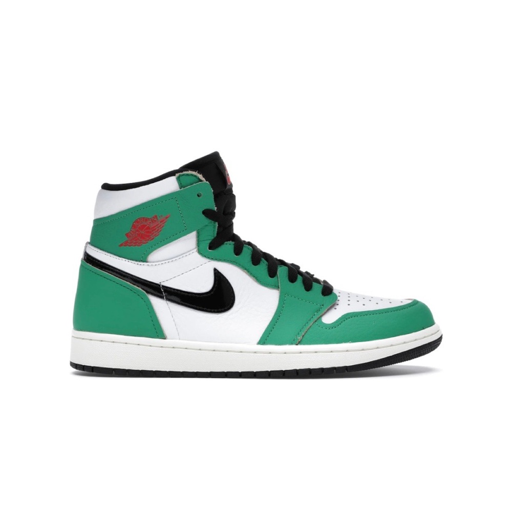 Jordan 1 lucky green sneakers
